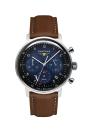 Bauhaus Herrenuhr Solar Chronograph mit Lederarmband